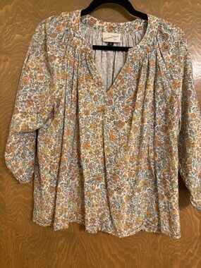 Universal thread boho style floral blouse